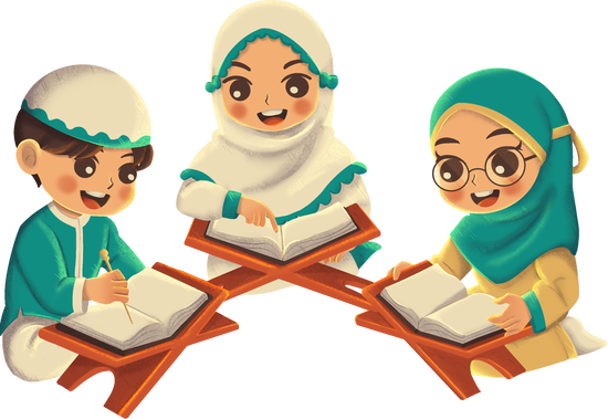 Santri sedang menghafal Al-Quran