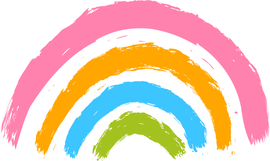 Paint Textured Raiwnbow