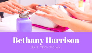 nail tech business cards