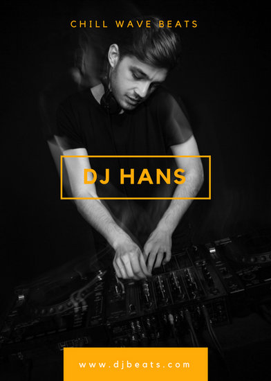 orange text with black and white dj music flyer templates by canva flyers dj