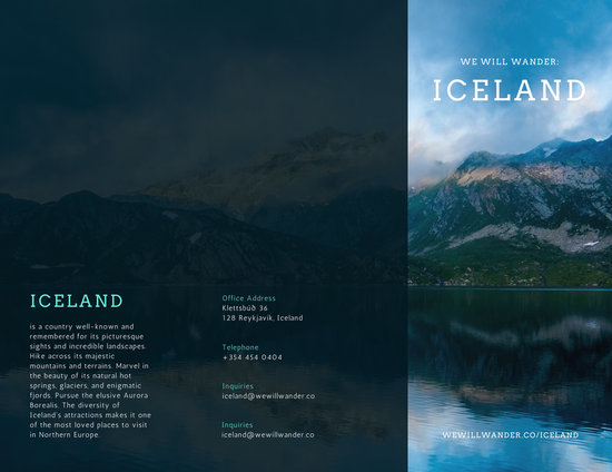 Iceland Travel Brochure - Templates by Canva security design diagrams 