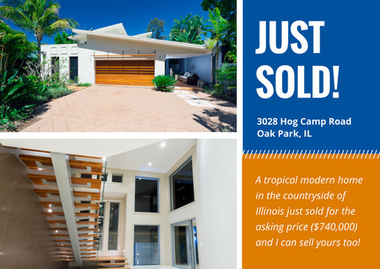 just sold postcard templates by canva just sold realtor flyer