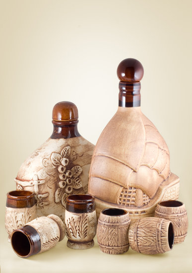 Clay water bottle