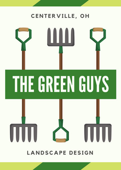 green rake landscaping service flyer templates by canva canva landscape flyer