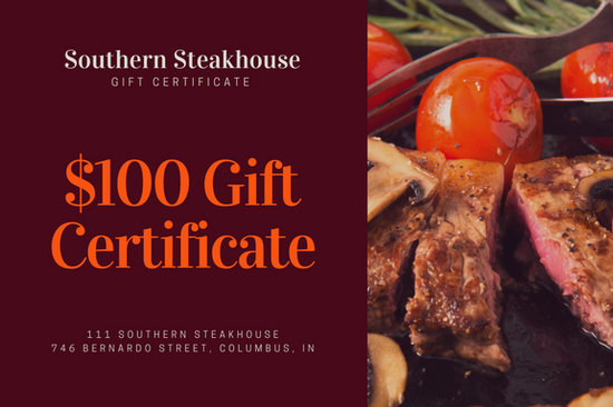 restaurant gift certificate templates