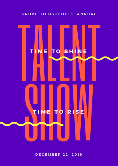school talent show flyers