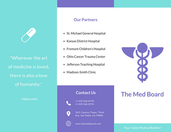 free trifold brochures