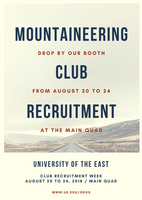 light yellow photo mountaineering club flyer templates by canva mountaineering club flyer