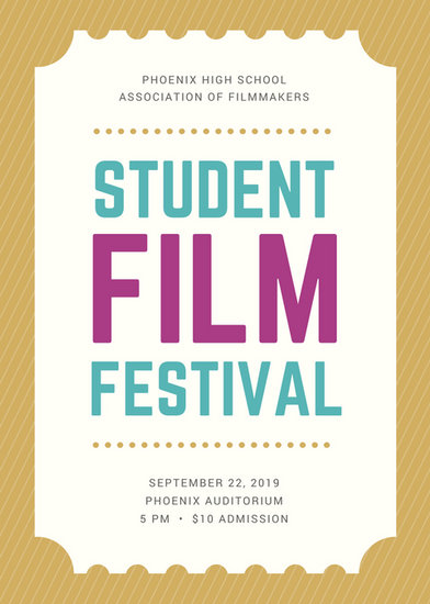 film festival brochure template