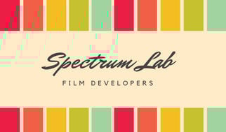 rainbow business card
