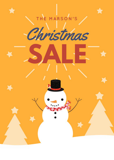 christmas sale flyer