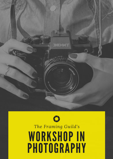 grayscale photo with yellow shape photography club flyer templates photography flyer white