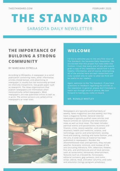 how to format a newsletter