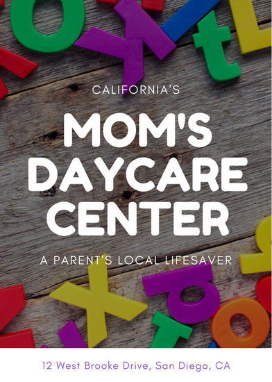 purple letters photo background daycare flyer templates by canva daycare flyers