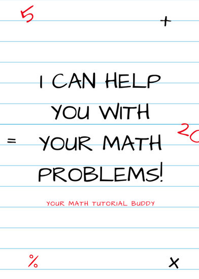 math tutor flyer