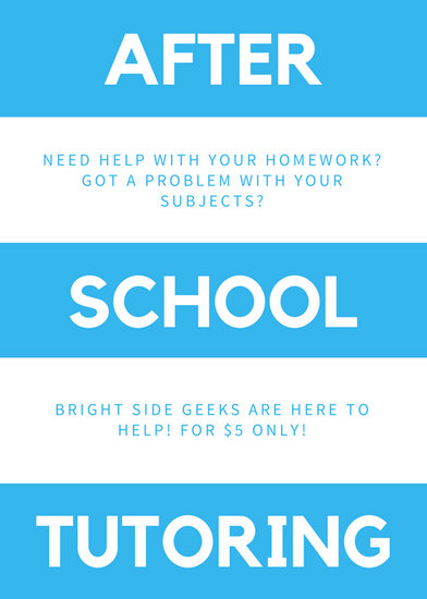 tutor flyers template