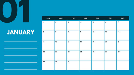 monthly calandar