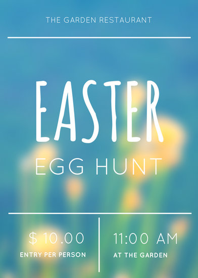 blue simple easter event flyer templates by canva flyers canva