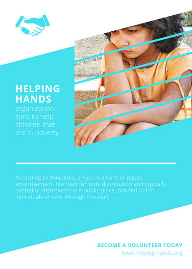 blue white creative simple volunteer flyer templates by canva volunteers needed children flyer template