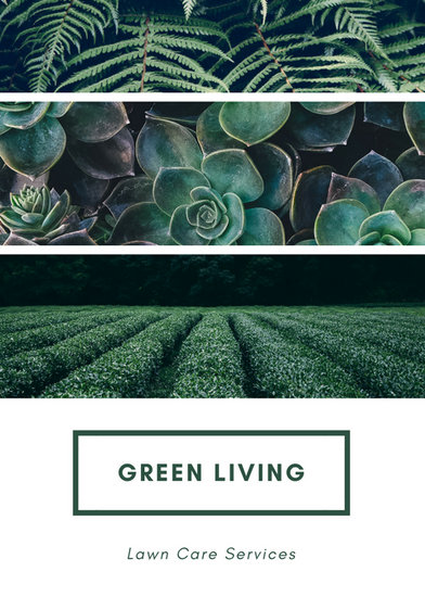 green and white modern lawn care flyer templates by canva gfs flyer