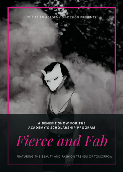neon pink elegant fashion show flyer templates by canva elegant fashion show flyer