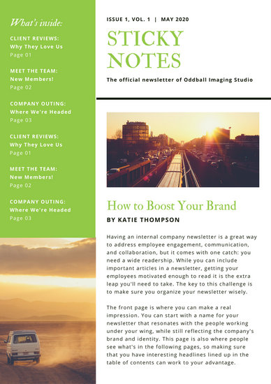 new employee newsletter