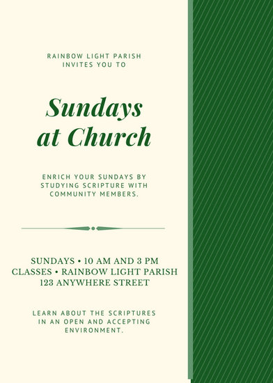 sunday school flyer