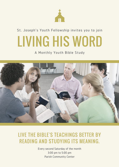 bible study flyer