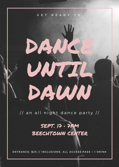 dance party flyers