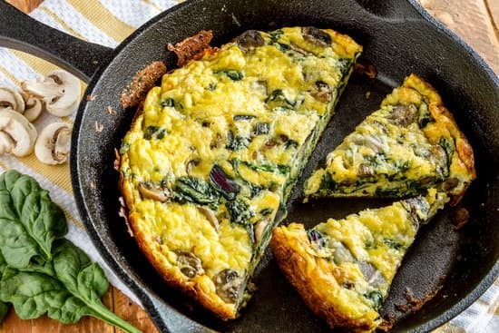 Spinach Mushroom and Egg Frittata