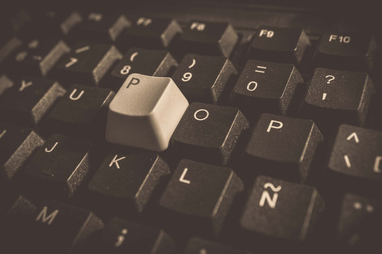 Random keyboard close-up