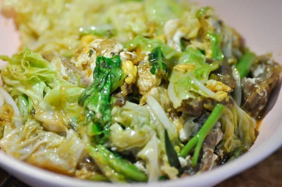 stir-fried cabbage, stir-fried chinese cabbage