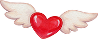 Corazón con alas