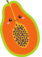 Papaya Emoji Illustration
